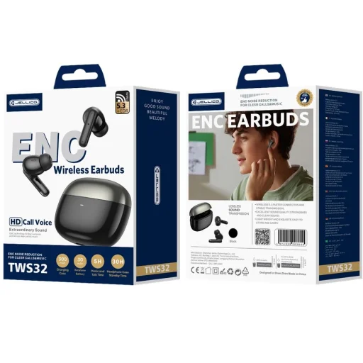 JELLICO vezeték nélküli fülhallgató (ENC) TWS32 Fekete - 5