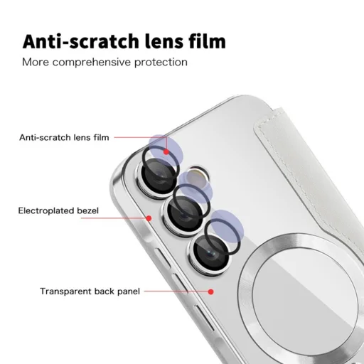  Techsuit - SmartMag Könyvtok - Samsung Galaxy A35 5G - Szürke tok - 3