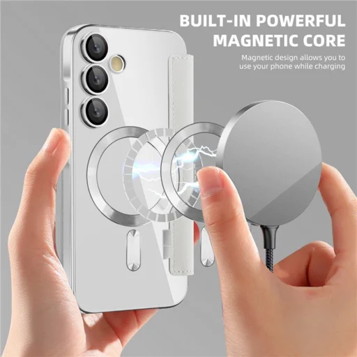  Techsuit - SmartMag Könyvtok - Samsung Galaxy A35 5G - Szürke tok - 6