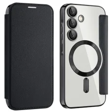  Techsuit - SmartMag Könyv Tok - Samsung Galaxy A55 5G - Fekete tok