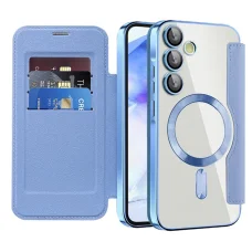  Techsuit - SmartMag Könyv Tok - Samsung Galaxy A55 5G - Világoskék tok