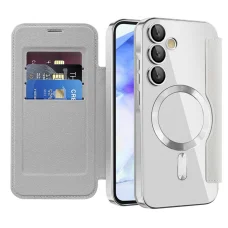  Techsuit - SmartMag könyvtok - Samsung Galaxy A55 5G - Szürke tok