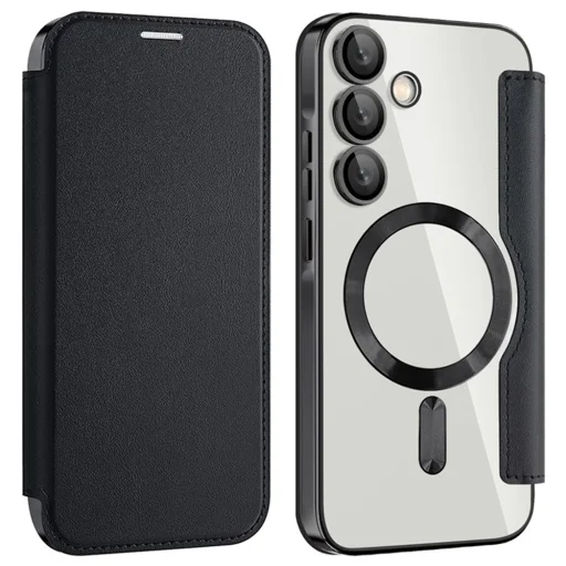  Techsuit - SmartMag Könyv Tok - Samsung Galaxy A35 5G - Fekete tok - 2