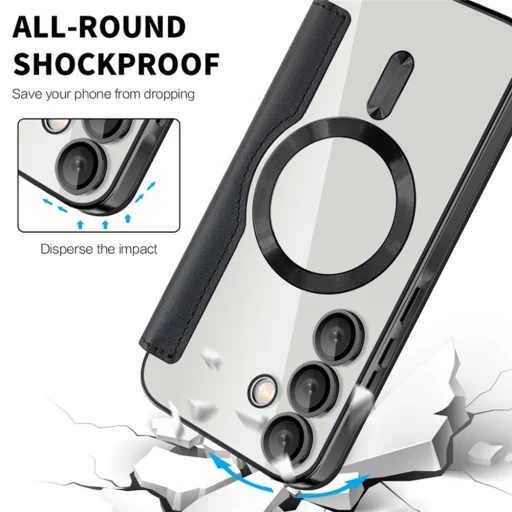  Techsuit - SmartMag Könyv Tok - Samsung Galaxy A35 5G - Fekete tok - 4