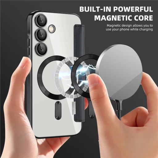  Techsuit - SmartMag Könyv Tok - Samsung Galaxy A35 5G - Fekete tok - 6