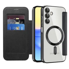  Techsuit - SmartMag Könyves Tok - Samsung Galaxy A15 4G / A15 5G - Fekete tok