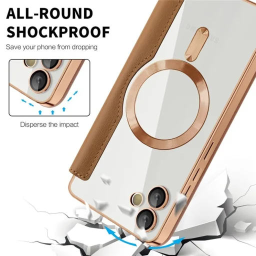  Techsuit - SmartMag könyv tok - Samsung Galaxy A05 - Barna - 4