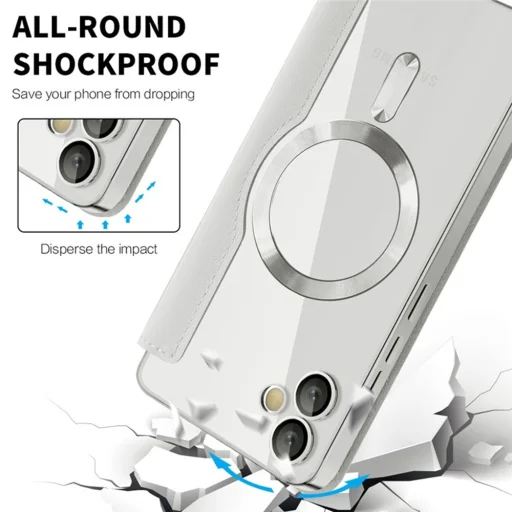  Techsuit - SmartMag Könyv Tok - Samsung Galaxy A05 - Szürke tok - 4