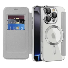  Techsuit - SmartMag könyvtok - iPhone 16 Pro Max - Szürke tok