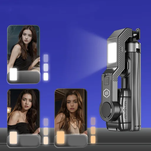 Blavec Selfie Bot Aluminium Fusion P-10 Gimbal állvány + távirányító 1 méter (SSFP10G-TRB10) fekete - 8