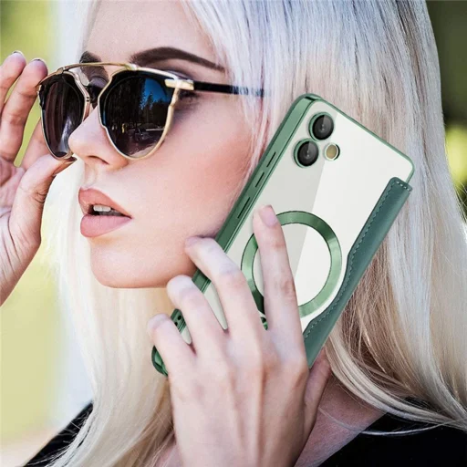  Techsuit - SmartMag könyvtok - Samsung Galaxy A05 - Zöld tok - 6