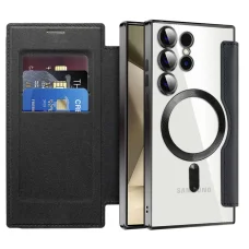  Techsuit - SmartMag Könyv Tok - Samsung Galaxy S24 Ultra - Fekete tok