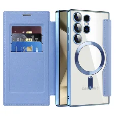  Techsuit - SmartMag Könyv Tok - Samsung Galaxy S24 Ultra - Világoskék tok