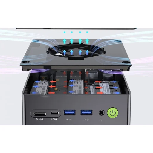 GMKtec K8 Mini PC Ryzen 7 8845HS 32GB RAM + 1TB WIN 11 Pro - 12