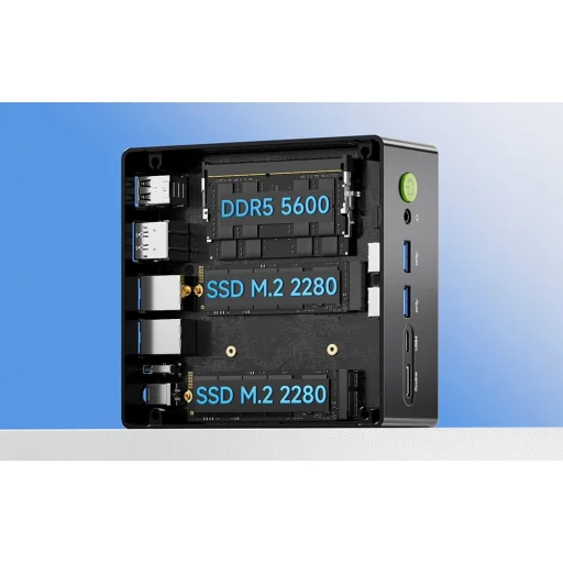 GMKtec K8 Mini PC Ryzen 7 8845HS 32GB RAM + 1TB WIN 11 Pro - 9