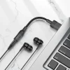 HOCO adapter AUX USB-ről 3,5 mm-es Jack csatlakozóra (női) Spirit LS37 fekete thumbnail