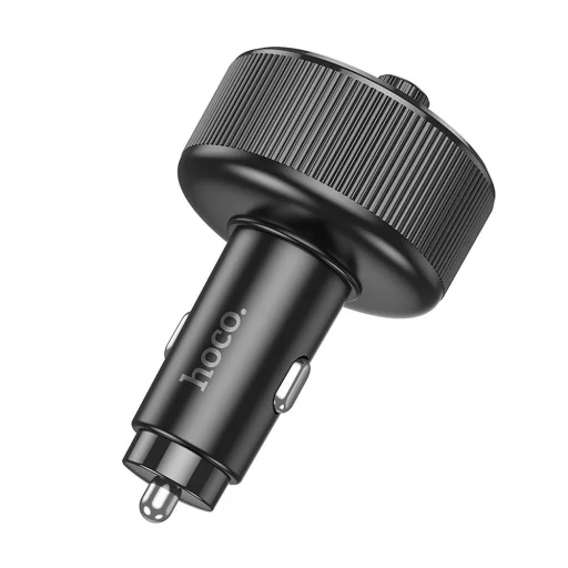 HOCO autós FM Bluetooth adó 2 x USB A + Type C PD QC3.0 30W E82 fekete - 4