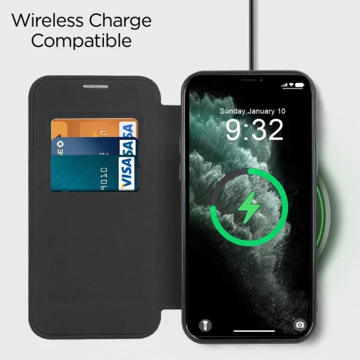  Techsuit - SmartMag Könyv Tok - iPhone 11 Pro Max - Fekete tok - 5