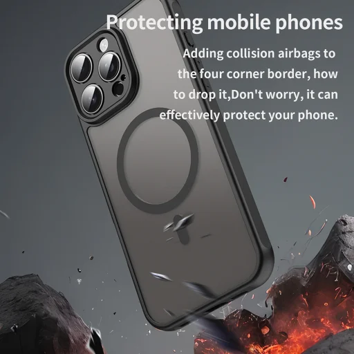  Techsuit - HaloFrost II MagSafe - iPhone 16 Pro Max - Fekete tok - 4