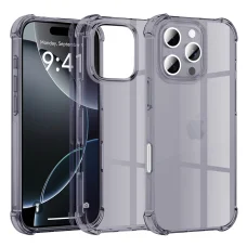  Techsuit - Ütésálló átlátszó szilikon tok - iPhone 16 Pro Max - Füstfekete