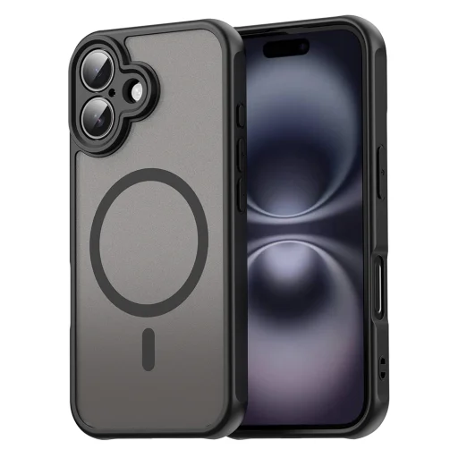 Techsuit - HaloFrost II MagSafe - iPhone 16 Plus - Fekete tok - 1