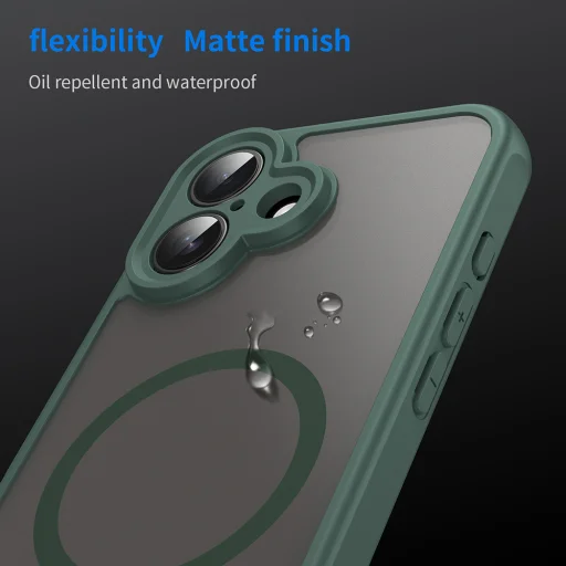  Techsuit - HaloFrost II MagSafe - iPhone 16 - Zöld tok - 6