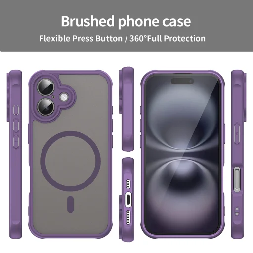  Techsuit - HaloFrost II MagSafe - iPhone 16 Plus - Lila tok - 3