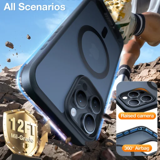  Torras - Pstand - iPhone 16 Pro Max - Fekete tok - 3