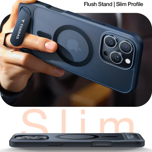  Torras - Pstand - iPhone 16 Pro Max - Fekete tok - 5