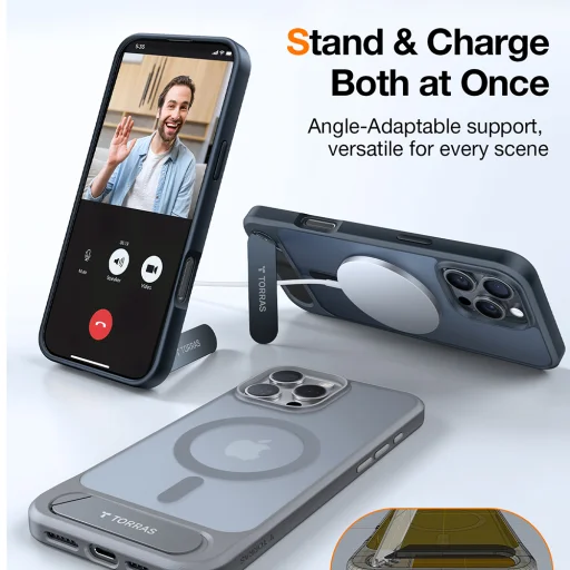  Torras - Pstand - iPhone 16 Pro Max - Fekete tok - 6