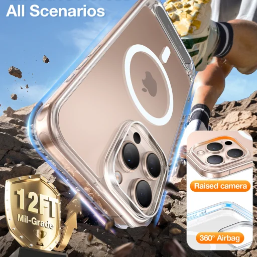  Torras - Pstand - iPhone 16 Pro Max - Átlátszó tok - 3