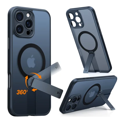  Torras - Pstand Spin - iPhone 16 Pro Max - Fekete tok - 6