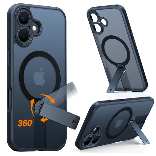  Torras - Pstand Spin - iPhone 16 Plus - Fekete tok - 6