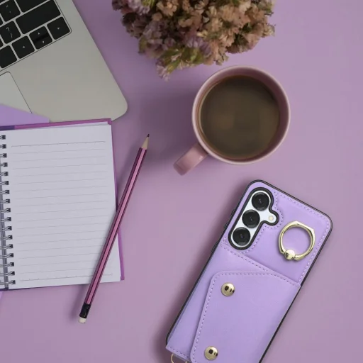 Wallet Case WONDER Samsung Galaxy S25 Edge lilás tok - 5