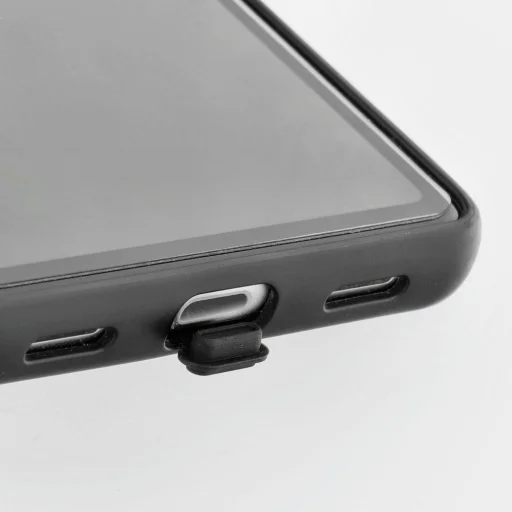 Lightning töltőcsatlakozó takaró a tartóval fekete - 4