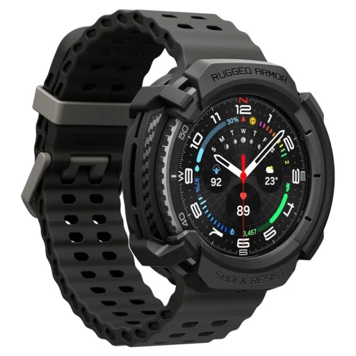 Spigen Rugged Armor Samsung Galaxy Watch 8 Classic (46 mm) Matt Fekete - 8