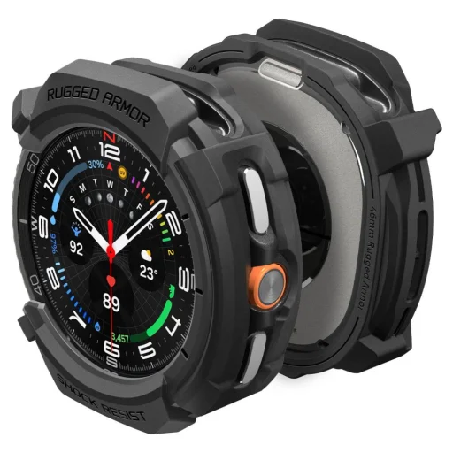 Spigen Rugged Armor Samsung Galaxy Watch 8 Classic (46 mm) Matt Fekete - 1