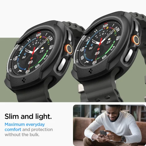  Samsung Galaxy Watch 8 Classic (46 mm) Matt Fekete Spigen Liquid Air tok - 13