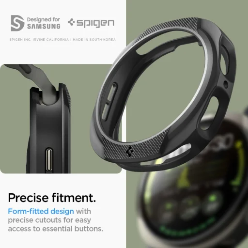  Samsung Galaxy Watch 8 (40 mm) Matt Fekete Spigen Liquid Air tok - 14