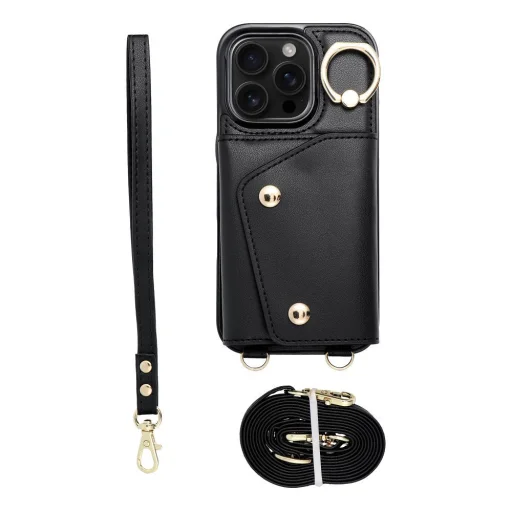 Wallet Case WONDER tok iPhone 16e (SE 4 2025) fekete - 4