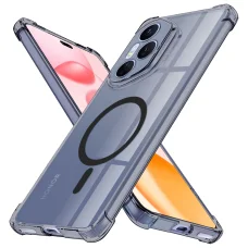  Honor 400 Pro Füstfekete Techsuit ütésálló átlátszó szilikon MagSafe tok