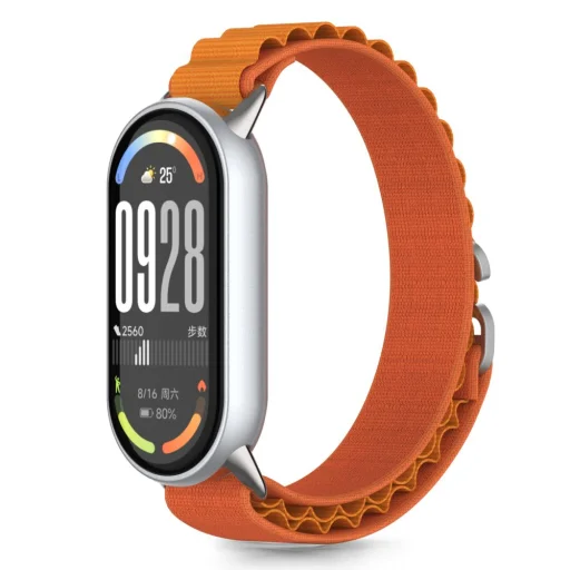 Tech-protect Nylon Pro Xiaomi Smart Band 8 / 9 / 10 / Nfc Narancs szíj - 1