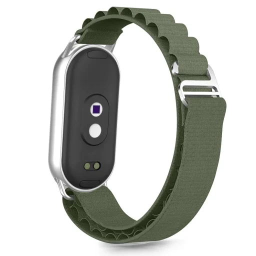 Tech-protect Nylon Pro Xiaomi Smart Band 8 / 9 / 10 / Nfc Army Zöld - 2