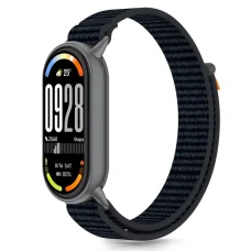 Tech-protect Nylon Stripe Xiaomi Smart Band 8 / 9 / 10 / Nfc Fekete/narancssárga