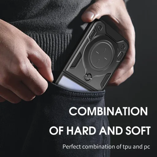  Samsung Galaxy Z Flip7 Kék Techsuit CamGuard Pro tok - 5