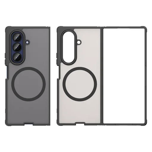  Samsung Galaxy Z Fold7 Fekete Techsuit HaloFrost II MagSafe tok - 2