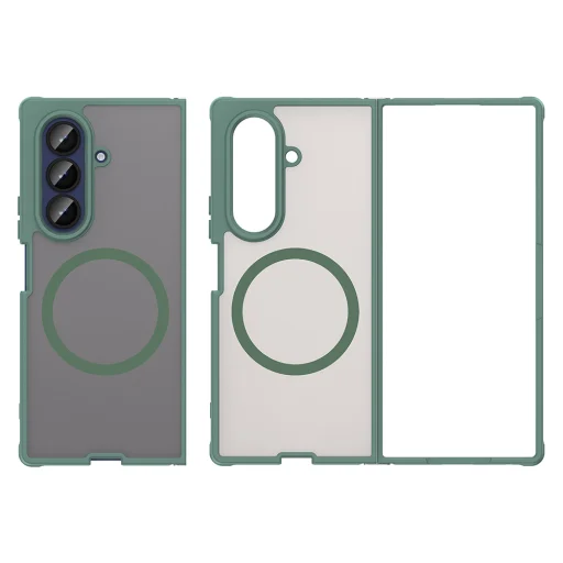  Samsung Galaxy Z Fold7 Zöld Techsuit HaloFrost II MagSafe tok - 2