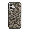  iPhone 16 barna Karl Lagerfeld IML Leopard MagSafe tok thumbnail