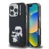  iPhone 16 Pro Fekete Karl Lagerfeld IML Aquarelle Karl és Choupette tok - 1