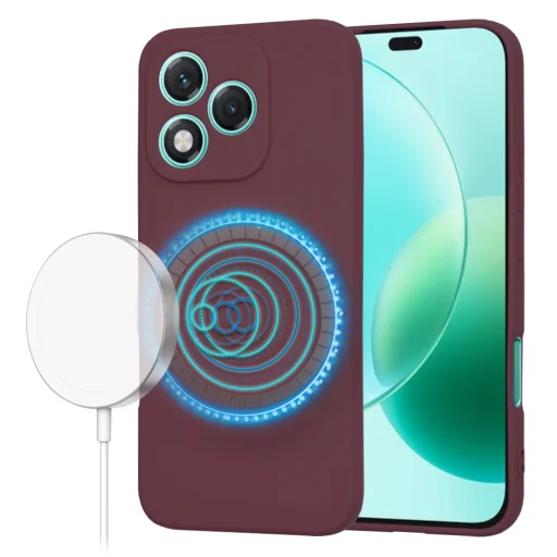  Honor 400 Lite Szilva Piros Techsuit SoftFlex MagSafe tok - 1